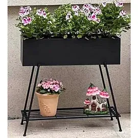 Garden Pleasure Blumenkasten Jasmin Metall anthrazit rechteckig 30,0 x 80,0 cm