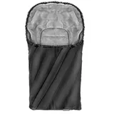 zamboo Winter Fußsack Deluxe für Babyschale (Maxi-Cosi, Römer, ABC Design, Cybex u.v.m.) - Schwarz Grau