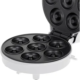 Adler AD 3075 Donut-Maker 7 Donuts 5cm Antihaftbeschichtung rutschfest Weiß