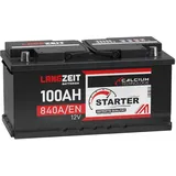 LANGZEIT STARTER Serie 12V 44Ah - 105Ah Autobatterie Starterbatterie PKW KFZ Batterie (100Ah)