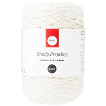 Rayher Häkelgarn Braidy Recycling Elfenbein 250 g 250 m