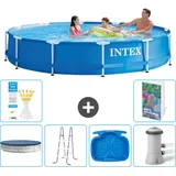 Frame Pool Rund - 366x76 Cm - 7-teilig  S140