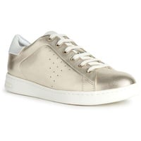 Geox Damen D Jaysen Sneaker, LT Gold/Off White, 42 EU