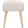 miliboo Niedriger Hocker Stoff 46 x 46 x 46 cm Beige