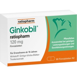 Ginkobil ratiopharm 120mg mit Ginkgo biloba