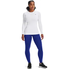 Under Armour ColdGear Authentics langarm Sportshirt Damen 100 white/black L