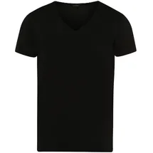 Hanro Unterhemd, Kurzarm, V-Ausschnitt, für Herren, Black XL