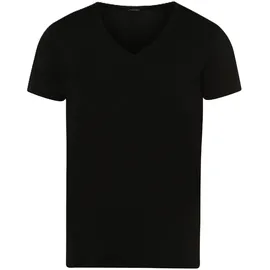 Hanro Unterhemd, Kurzarm, V-Ausschnitt, für Herren, Black XL
