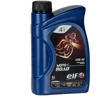 1L 1 Liter ELF Motoröl ÖL 4T 4-TAKT MOTO 4 ROAD 10W-40 10W40 JASO MA2 API SN