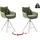 MCA Furniture Bistrostuhl MCA FURNITURE "Parker Tresenstuhl mit Armlehnen Tresenhocker", grün (olive, edelstahlfarben, olive), B:60cm H:98cm T:62cm, Polyester, Stühle, Bistrostuhl, Barhocker,Barmoebel,Barstuhl,360 drehbar,mit Lehne,belastbar 120 kg