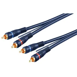 goobay Cinch Kabel 2x Cinch-Stecker 5,0m (50175)