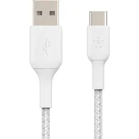 Belkin BoostCharge Braided USB-C to USB-A 0.15m weiß (CAB002bt0MWH)