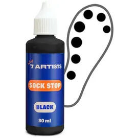 7 Artists Sock Stop Textilfarbe 80 ml Schwarz