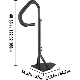 Vevor Handlauf Aluminiumlegierung Höhenverstellbar 122,92 bis 160 cm