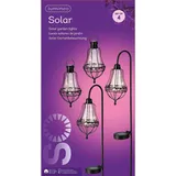 Kaemingk Lumineo Solar-Laternen Schwarz Rund Ø 10 cm 4er Set - Metall