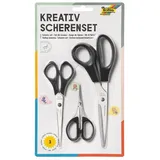 Folia Kreativ-Scherenset, (3-teilig) silber