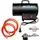Wiltec Gasheizgebläse 15 kW + Gasdruckminderer + Heizlüfter schwarz