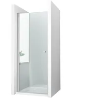 Emke Duschtrennwand, Chrom, Glas, Rechteckig, 80x185 cm, Badezimmer, Baden & Duschen, Duschtüren