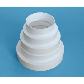 Europlast Reduzierstück Dunstabzugshaube Adapter 80 100 120 125 150 mm Rohr