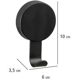 Wenko Pavia Wandhaken 2er Set Schwarz