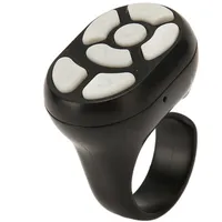Für TikTok Remote Control Scrolling Ring, App Page Turner Bluetooth Kamera Videoaufzeichnung Selfie-Taste Für 15 14 (IOS 14.8+), Android 8.0 + Geräte (Schwarz)