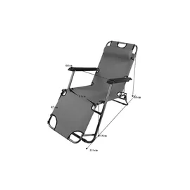 VCM Sonnenliege 153 x 60 x 27 cm Weiß