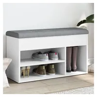 VidaXL Schuhbank Weiß 82x32x45,5 cm Holzwerkstoff