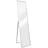 [en.casa] Standspiegel Giovinazzo 150 x 35 cm Weiß