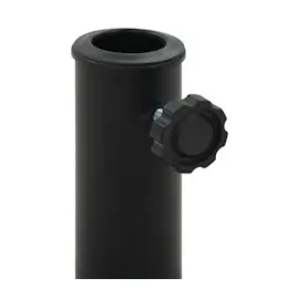 vidaXL Sonnenschirmfuß Quadratisch 8 kg Schwarz Polyharz