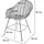 Mendler Esszimmerstuhl HWC-M28 Rattan braun