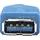 TECHLY USB-A auf USB-A 0,5 m Blau