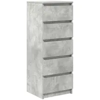 VidaXL Sideboard mit Schubladen Betongrau 37,5x35x99 cm Holzwerkstoff