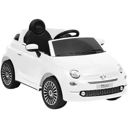 Kinder-Elektroauto Fiat 500 Weiß