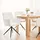 Homestyle4u Runder Esstisch 106 x 76 cm braun