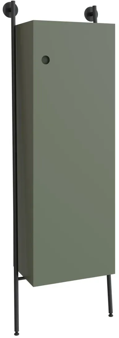 VitrA Plural Hochschrank mit Metallrack 53 x 30 x 159 cm (BxTxH) mit 1 Tür Türanschlag Matt,80485 80485