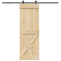 vidaXL Narvik rechts 80 x 210 cm Braun/Schwarz