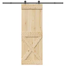 vidaXL Narvik rechts 80 x 210 cm Braun/Schwarz