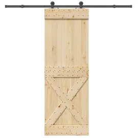 vidaXL Narvik rechts 80 x 210 cm Braun/Schwarz