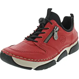 Rieker Slip-On Sneaker, mit Gummizug und Schnellverschluss rot