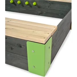 EXIT TOYS Holzsandkasten Aksent mit Küche grau
