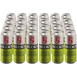 Becks Green Lemon 2,5 % vol 0,5 Liter Dose, 24er Pack