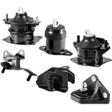 Vevor Motorhalterung und Getriebehalterungssatz Ersatz (6-tlg.) kompatibel mit 2003–2007 Honda Accord 2.4L L4, ersetzt OE# A4526HY, A4517, A4516, A4510, A4509, A4542, sichere Unterstützung