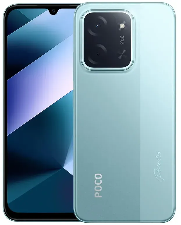Globale Version POCO C85 Smartphone 6,9-Zoll-Dot-Drop-Display 50 MP Al-Dual-Kamera 6000 mAh großer Akku 33 W Schnellladung Xiaomi HyperOS 2 Leistungsstarker Octa-Core-Prozessor Xiaomi-Mobiltelefon