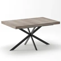 stilvora Ausziehtisch 140-180 x 76 x 80 cm grau