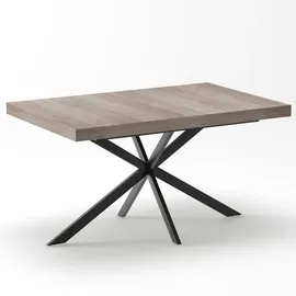 stilvora Ausziehtisch 140-180 x 76 x 80 cm grau