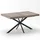stilvora Ausziehtisch 140-180 x 76 x 80 cm grau