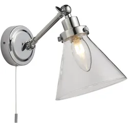 Wandleuchte Faraday | 1-flammig | 3W G9 | Metall/Glas | Chrome/Klarglas