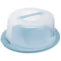 KEEEPER Runder Tortenbehälter mit Deckel, Ergonomischer Griff, Einfacher Transport von Kuchen, Ricardo, Nordic Blue (Blau)