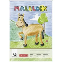 Brunnen Malblock A3 50 Blatt weiß