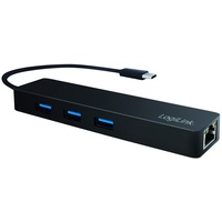 Logilink USB-Hub, RJ-45, USB-C 3.0 [Stecker] (UA0313)